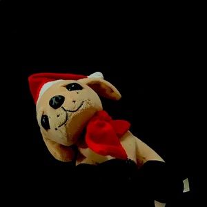 1pc Santa dog plush